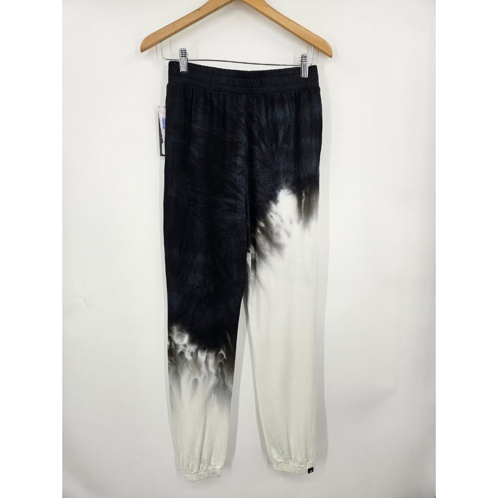 New Glyder Powder Jogger Pants Women XS Black White Hand Dyed Sweatpants - Picture 3 of 6